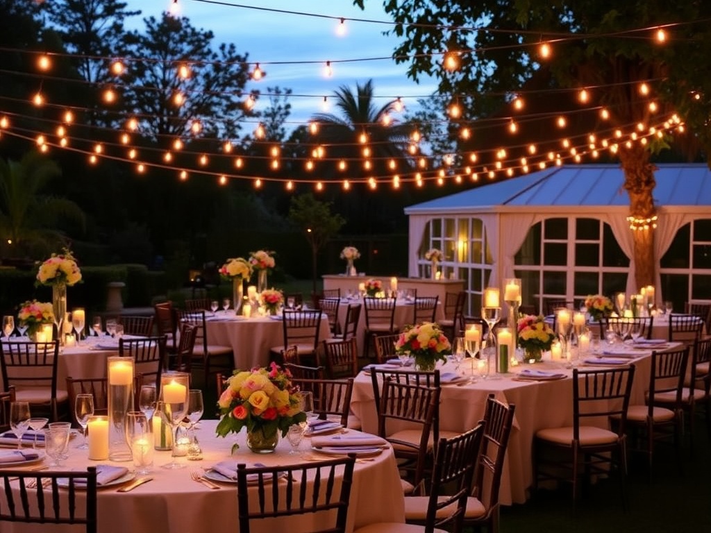 Garden Wedding Reception